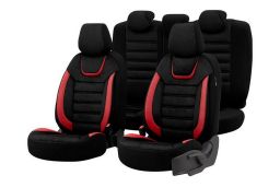 Seat covers universal Iconic Black - Red (1)