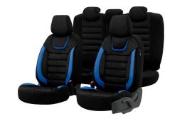 Seat covers universal Iconic Black - Blue (1)