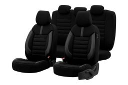 Seat covers universal Limited Black + Grey stitching (1)