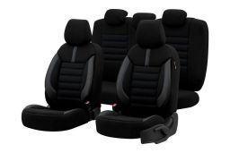 Seat covers universal Limited Black + Blue stitching (1)