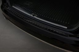 Rear bumper protector Audi A6 Avant Allroad (C7) 2011-2018 wagon carbon (AUD15A6BP) (1)
