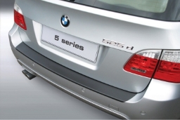 Rear bumper protector suitable for BMW 5 Series Touring (E61) 2003-2010 wagon ABS - matt black (BMW116SBP) (1)