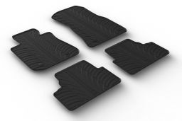 Car mats BMW i4 (G26) 2021-> 4-door saloon set anti-slip Rubbasol rubber (BMW1I4FR) (1)