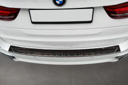 Rear bumper protector BMW X5 (F15) 2013-2018   stainless steel anthracite (BMW20X5BP) (1)