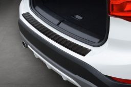 Rear bumper protector BMW X1 (F48) 2015-2022   stainless steel anthracite matt (BMW26X1BP) (1)