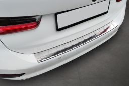 Rear bumper protector BMW 3 Series Touring (G21) 2019-2022 wagon stainless steel (BMW283SBP) (1)