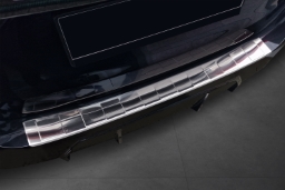 Rear bumper protector suitable for BMW 3 Series Touring (G21) 2022-> wagon stainless steel brushed (BMW333SBP) (1)