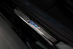 Door sill plates BMW X6 (G06) 2019->   stainless steel high gloss black 4 pieces (BMW4X6EG) (1)