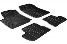 Citroën C2 2003-2009 3-door hatchback car mats set anti-slip Rubbasol rubber (CIT1C2FR)