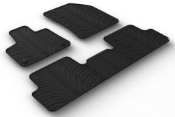 Car mats DS DS7 Crossback 2018-present set anti-slip Rubbasol rubber (CIT1D7FR) (1)