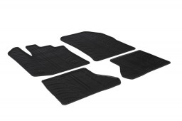 Dacia Dokker 2012-present car mats set anti-slip Rubbasol rubber (DAC1DOFR)