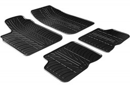 Dacia Logan I MCV 2006-2013 wagon car mats set anti-slip Rubbasol rubber (DAC1LOFR)