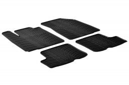 Dacia Sandero 2008-2012 5-door hatchback car mats set anti-slip Rubbasol rubber (DAC1SAFR)