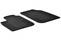 Dacia Logan I MCV 2006-2013 wagon car mats set anti-slip Rubbasol rubber (DAC2LOFR)