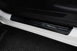 Example door sill plates stainless steel black high gloss chrome inscription (1)