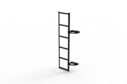 Door ladder stainless steel black (1)