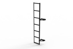 Door ladder stainless steel black (1)