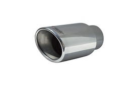 Exhaust trim stainless steel oval slanting