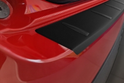 Rear bumper protector suitable for Fiat 600 2023->   stainless steel matt black (FIA260BP) (1)