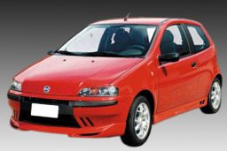 Side skirts Fiat Punto II 1999-2010 3-door hatchback ABS - painted (FIA3PUMS) (1)