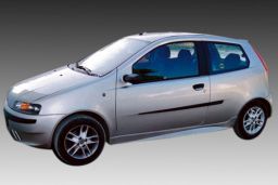 Side skirts Fiat Punto II 1999-2010 3-door hatchback ABS - painted (FIA4PUMS) (1)