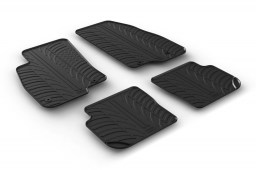 Fiat Punto III 2012-present 3 & 5-door hatchback car mats set anti-slip Rubbasol rubber (FIA5PUFR)