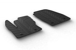 Ford Transit Connect II 2016-present car mats set anti-slip Rubbasol rubber (FOR2TRFR)