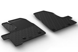 Ford Tourneo Custom 2018-present car mat set anti-slip Rubbasol rubber (FOR3TOFR) (1)