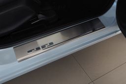 Door sill plates Honda Jazz IV 2020-> 5-door hatchback stainless steel (HON11JAEA) (1)