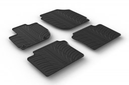 Honda HR-V II 2015-present car mats set anti-slip Rubbasol rubber (HON1HVFR)