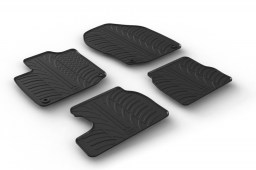 Honda Civic IX 2011-2017 4 & 5-door car mats set anti-slip Rubbasol rubber (HON3CIFR)