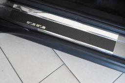 Door sill plates Honda HR-V II 2015-present stainless steel - carbon foil (HON4HVEA) (1)