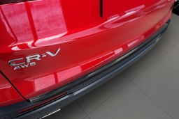 Rear bumper protector suitable for Honda CR-V VI 2023->  stainless steel brushed anthracite (HON7CVBP) (1)