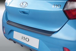 Rear bumper protector Hyundai i10 (LA-AC3) 2019-> 5-door hatchback ABS - brushed alloy (HYU12I1BP) (1)