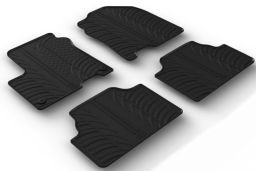 Car mats Hyundai Kona (OS) 2017-present set anti-slip Rubbasol rubber (HYU2KOFR) (1)