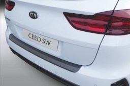 Rear bumper protector Kia Ceed Sportswagon (CD) 2018-> wagon ABS - brushed alloy (KIA11CDBP) (1)