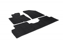 Kia Carens IV (RP) 2013-present car mats set anti-slip Rubbasol rubber (KIA1CAFR)