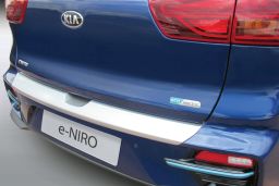 Rear bumper protector Kia e-Niro 2018-present ABS - silver (KIA1NIBR) (1)