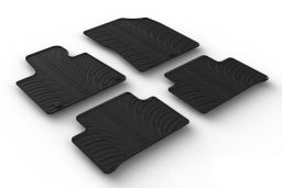 Car mats Kia Sorento (MQ4) 2020-present set anti-slip Rubbasol rubber (KIA4SOFR) (1)