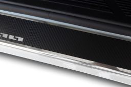 Door sill plates Maxus e-Deliver 9 2021->   stainless steel - carbon foil (MAX2E9EA) (1)