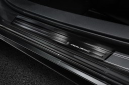 Door sill plates Mazda3 (BP) 2019-present 4 & 5-door stainless steel anthracite 4 pieces (MAZ2M3EG) (2)