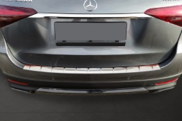 Rear bumper protector suitable for Mercedes-Benz GLE (V167) 2023-present stainless steel brushed (2)