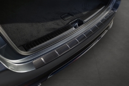 Rear bumper protector suitable for Mercedes-Benz GLE (V167) 2023->  stainless steel brushed anthracite (MB13GEBP) (1)