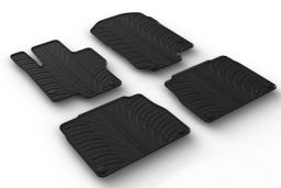 Car mats Mercedes-Benz GLS (X167) 2019-present set anti-slip Rubbasol rubber (MB1GSFR) (1)