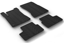 Mercedes-Benz CLA (C118) 2019-present 4-door saloon car mat set anti-slip Rubbasol rubber (MB2CAFR) (1)