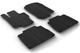 Mercedes-Benz GLE (W167) 2019-present car mat set anti-slip Rubbasol rubber (MB3GEFR) (1)