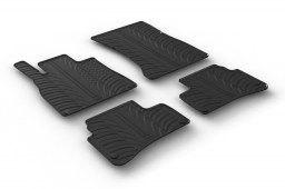 Mercedes-Benz S-Class (W222) 2013-present 4-door saloon car mats set anti-slip Rubbasol rubber (MB3SKFR)