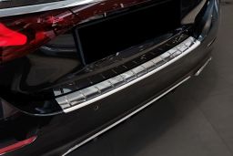 Rear bumper protector Mercedes-Benz E-Class (W214) 2023-> 4-door saloon stainless steel brushed (MB41EKBP) (1)