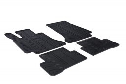 Mercedes-Benz C-Class (W205) 2014-present 4-door saloon car mats set anti-slip Rubbasol rubber (MB4CKFR)