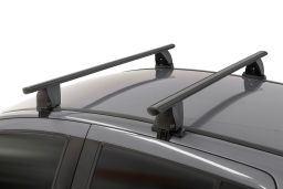 Menabo Delta roof bars set black - Dachträger / Relingträger Satz Schwarz - dakdragers set zwart - jeu de barres de toit noir (1)